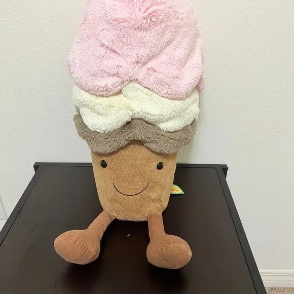  Amuseables Ice Cream Cone ぬいぐるみ JellyCat Amuseables Ice Cream Cone | eBay